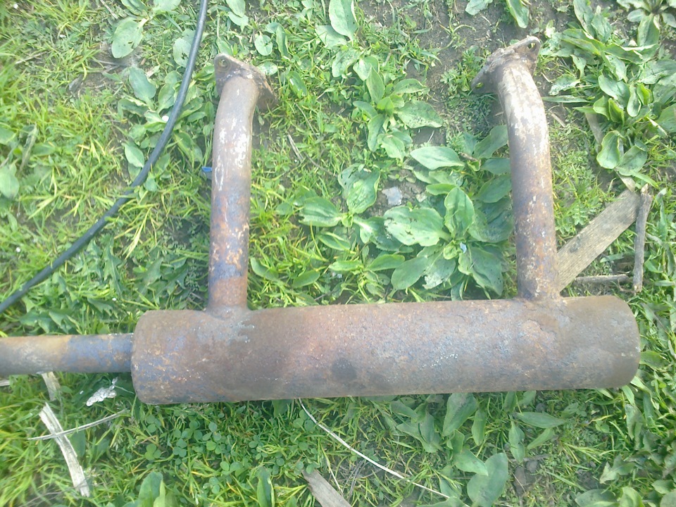 новый старый глушитель — ЗАЗ 968, 1,5 л, 1994 года | плановое ТО | DRIVE2