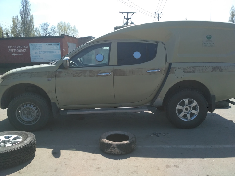 Переобулся — Mitsubishi L200 (4G), 2,5 л, 2010 года | шины | DRIVE2