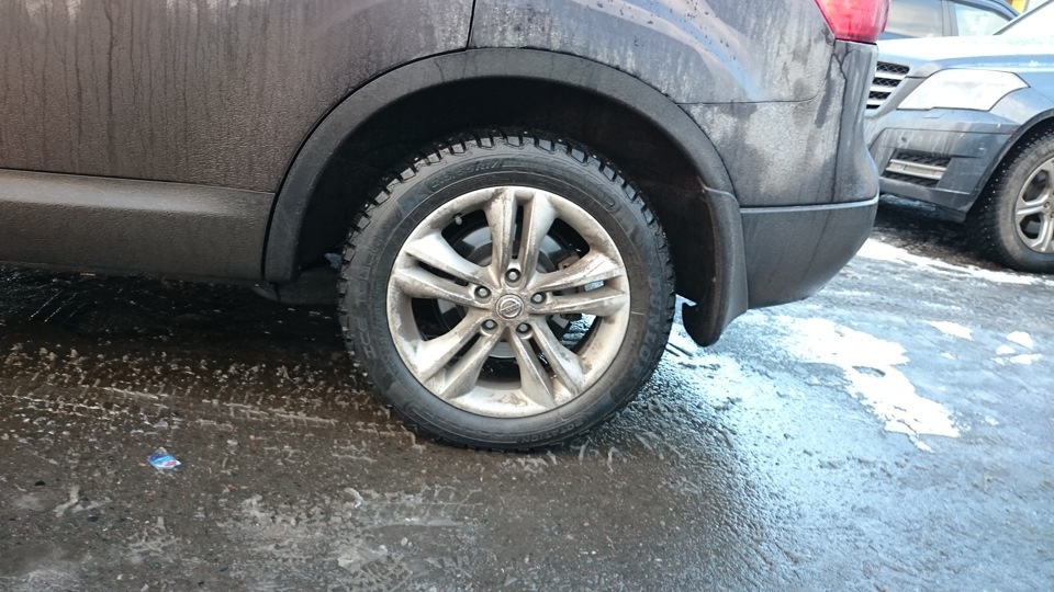 Зимняя резина — Nissan Qashqai+2, 2 л, 2010 года | шины | DRIVE2