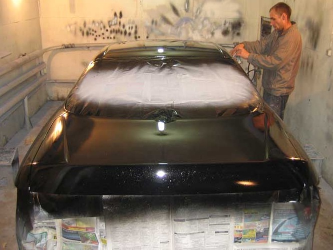 Preparation  painting - Toyota Mark II 25L 1995