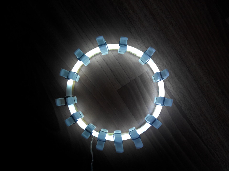 Самодельные ангельские глазки на фару bmw e34 — Lada 2106, 1,5 л, 1989 ...