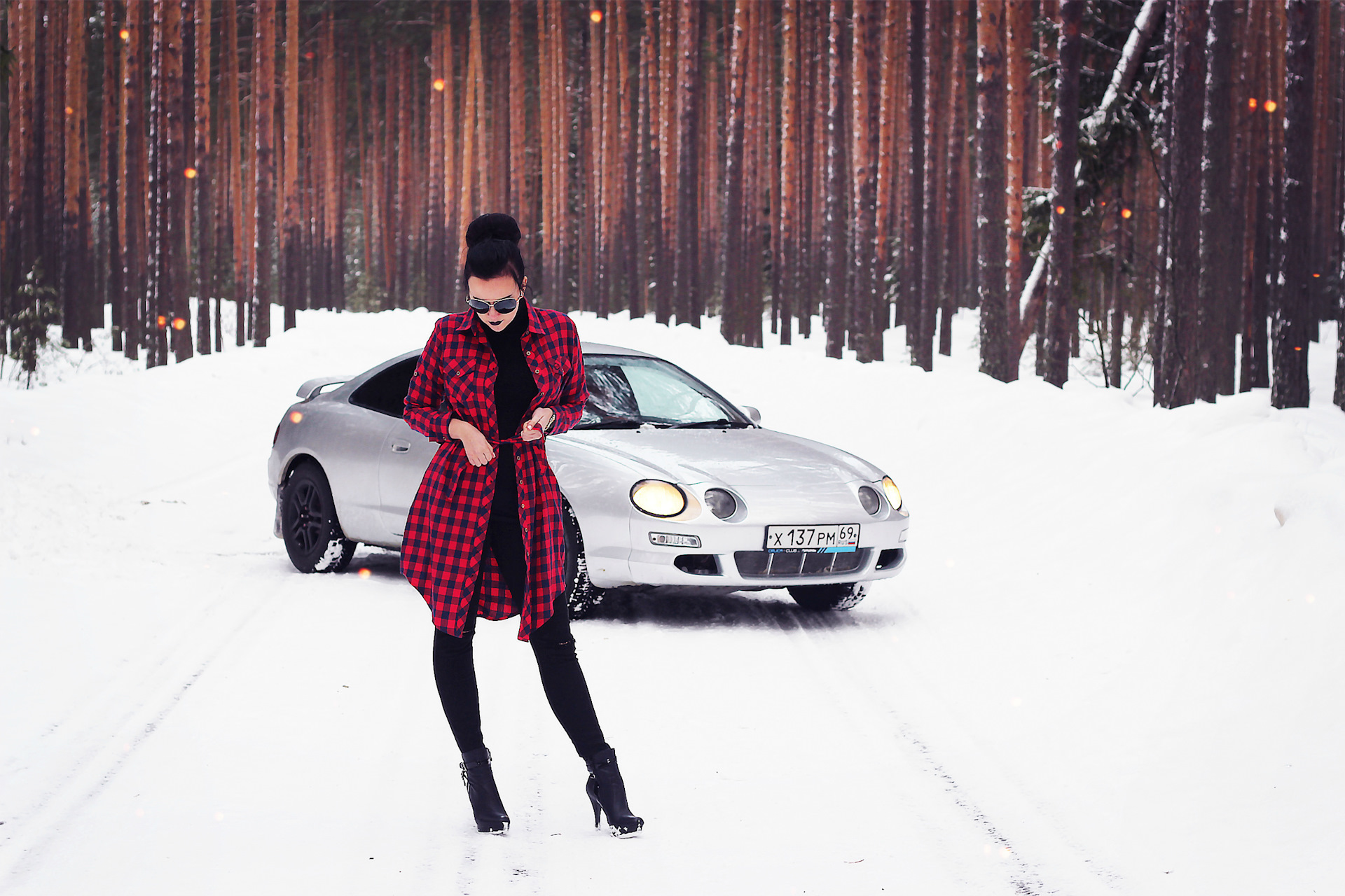 Фото в зимнем лесу — Toyota Celica (200), 2 л, 1996 года | фотография |  DRIVE2