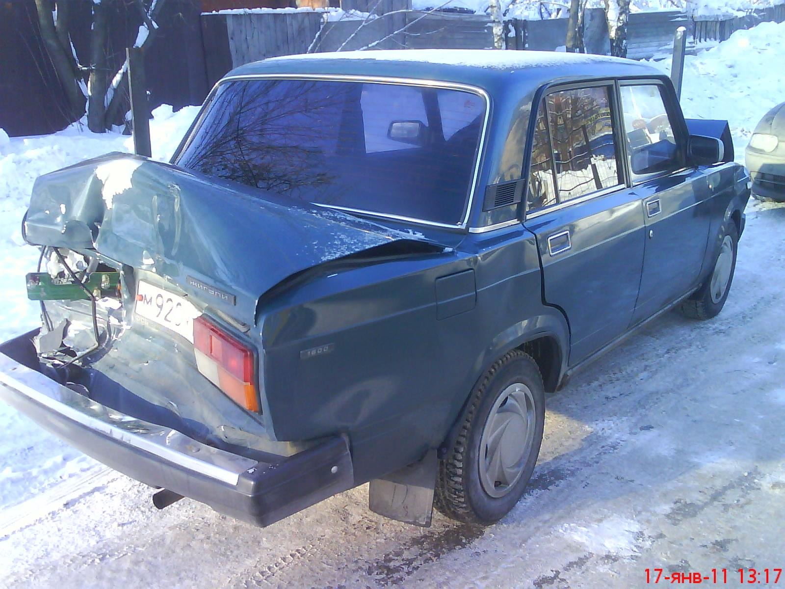 Авария. Все живы. Семёрочка под списание. — Lada 2107, 1,6 л, 2002 года |  ДТП | DRIVE2