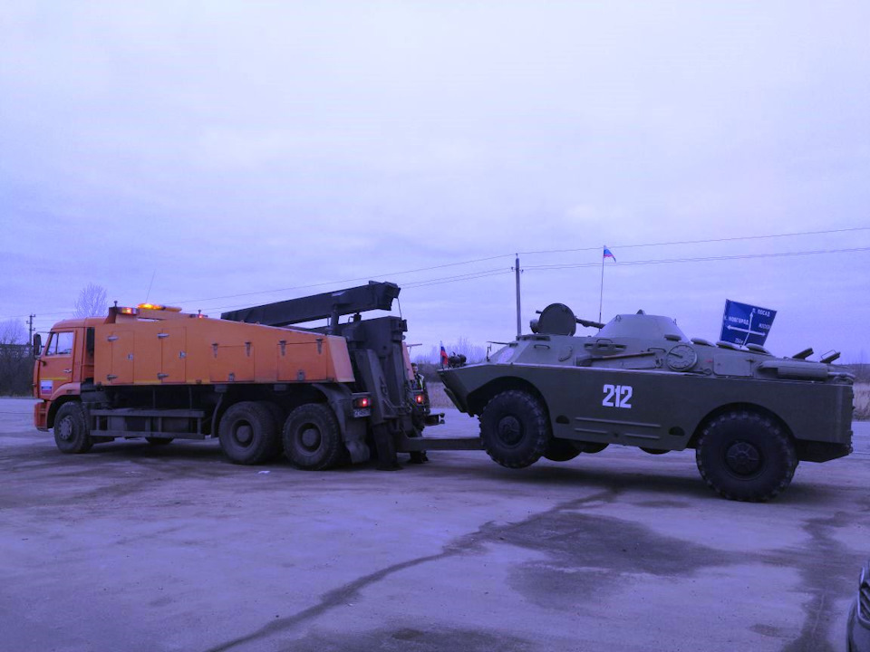 Поездка в Московский Пограничный институт ФСБ России. — БРДМ-2, 5,5 л ...