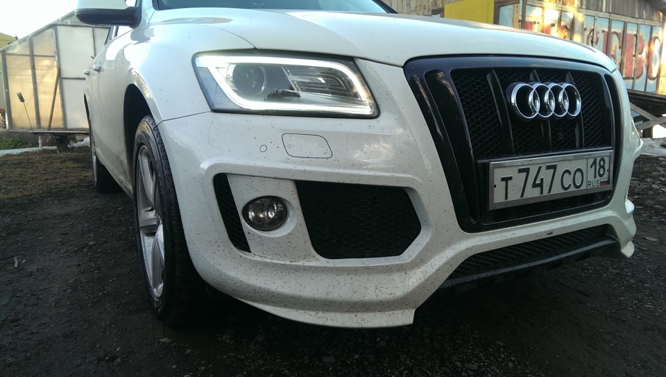 Реcтайлинг. Часть 2. Передний бампер+решетка радиатора ABT - Audi Q5 (1G), 2 л,