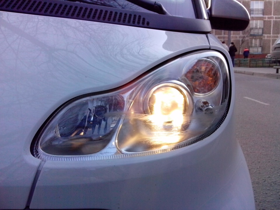 Фару б отполировать… — Smart fortwo (2G), 1 л, 2012 года | поломка | DRIVE2