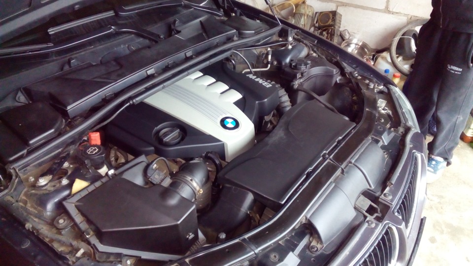 Замена свечей накала, удаление вихревых заслонок — BMW 3 series (E90 ...