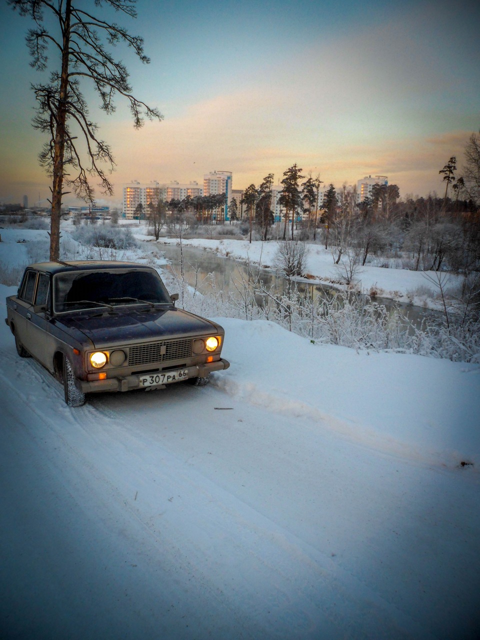 Зима, грязь и грязная машина — Lada 21065, 1,6 л, 2002 года | фотография |  DRIVE2