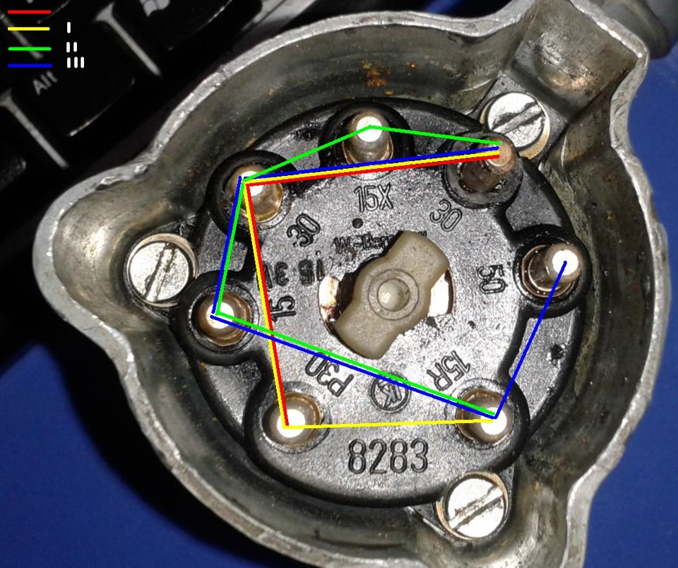 Замок зажигания w124 схема