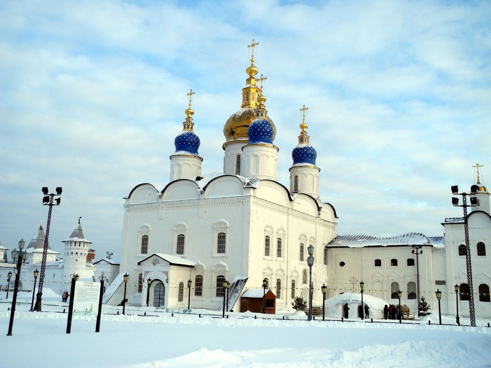 Софийско Успенский собор в Тобольске вектор