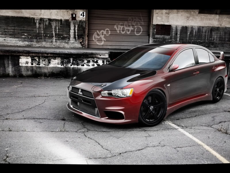 Mitsubishi Lancer 10 красный