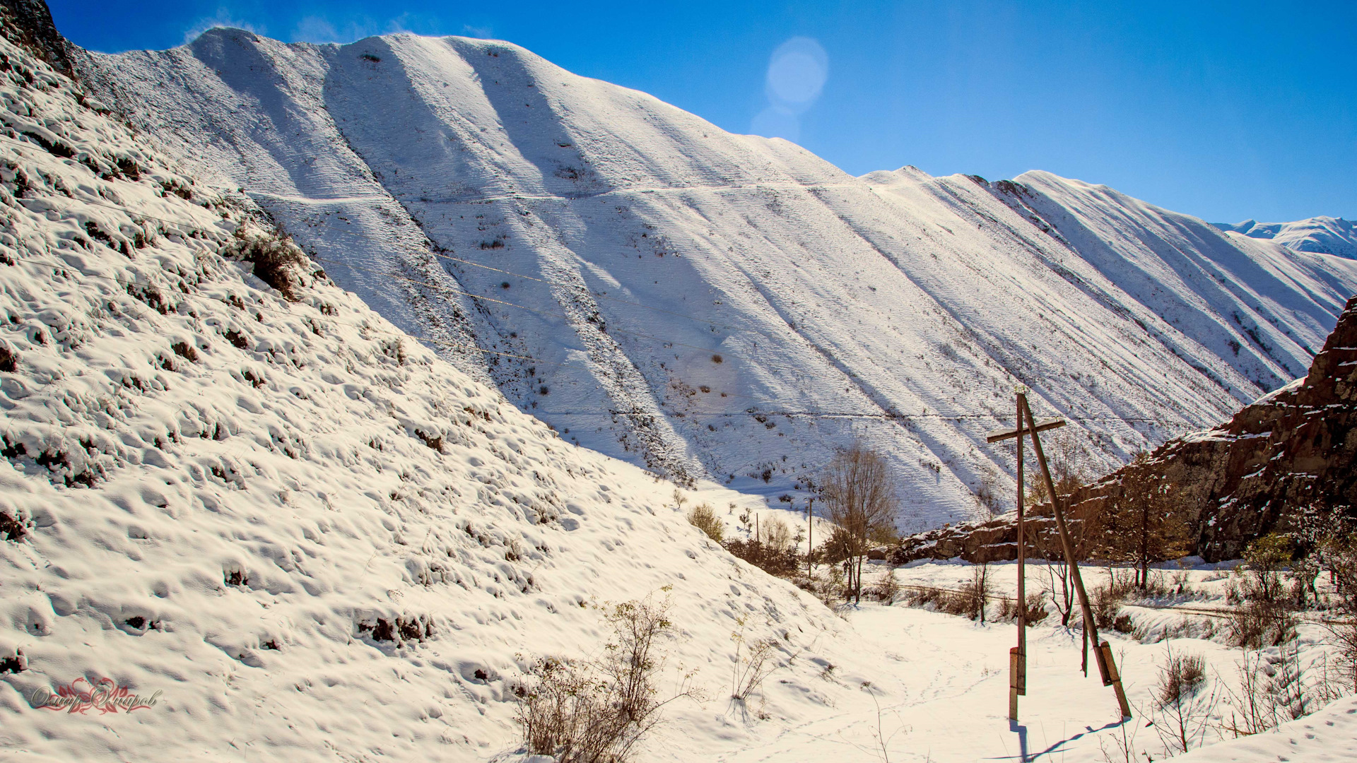 Зима в горах Дагестана
