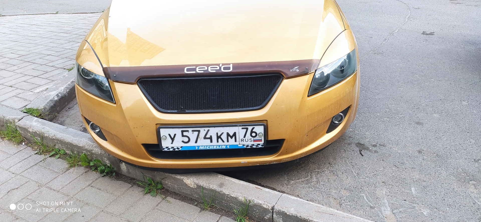 Полировка фар + полеуретановая пленка — KIA Ceed (1G), 1,6 л, 2009 года ...