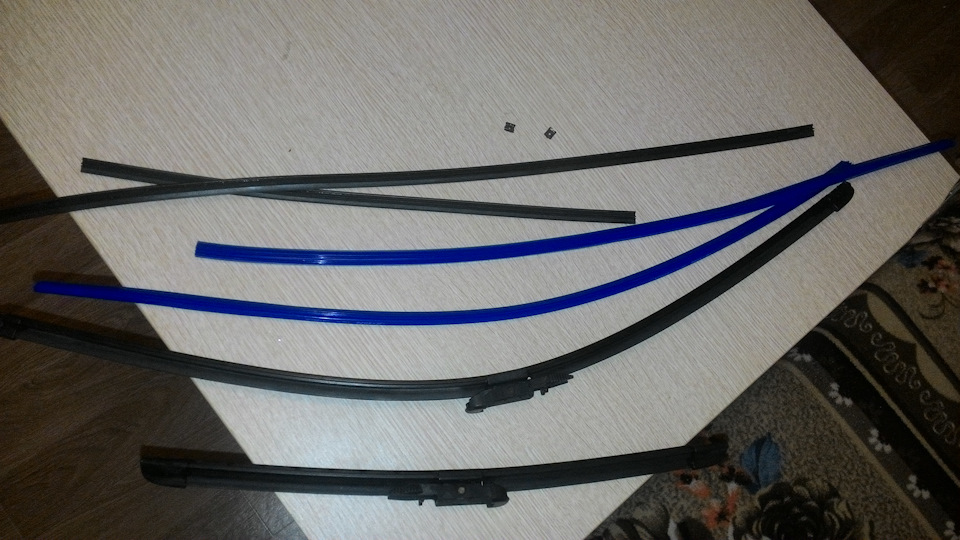 Замена резинок в бескаркасных дворниках — Chevrolet Aveo Sedan (2G), 1 ...