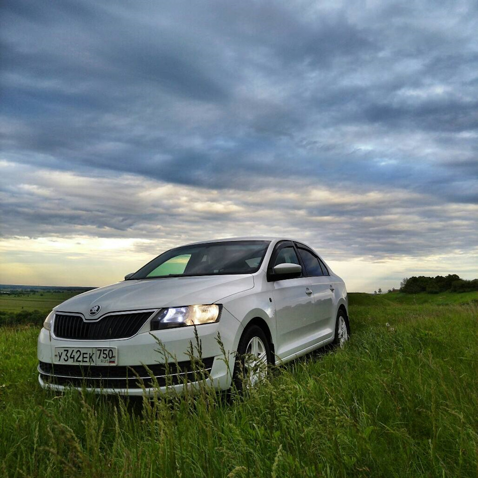 Skoda Rapid белая