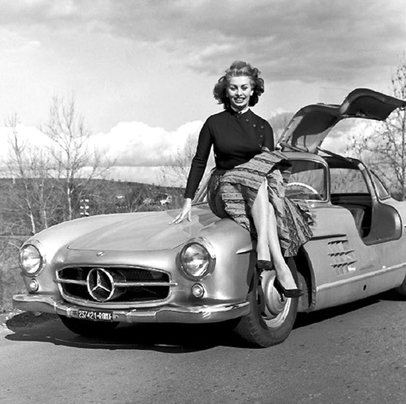 mercedes 300sl софи лорен