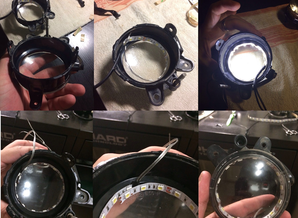 #6. Установка сигнала и ДХО в противотуманные фары Приоры. — Lada ...