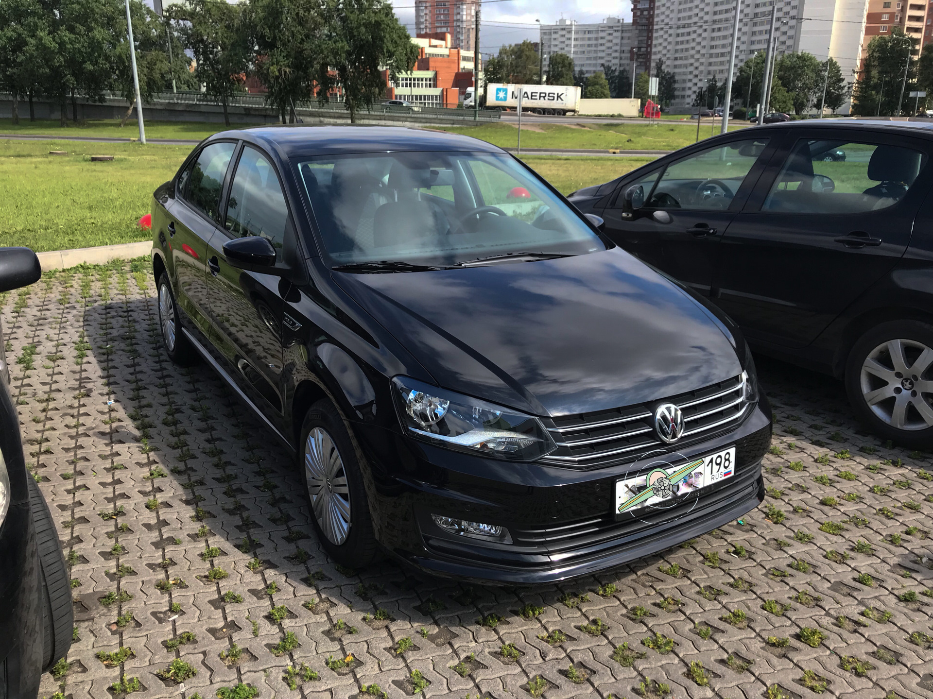 Volkswagen Polo sedan 2018 черный