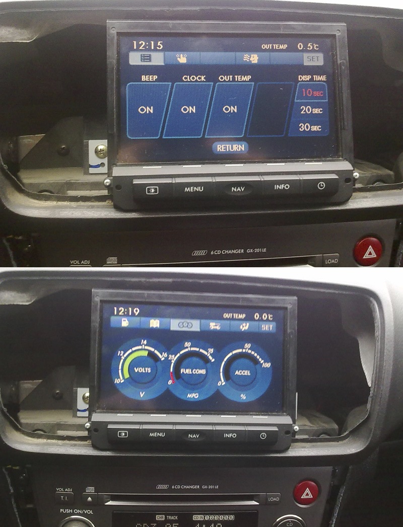 Креплю моник, подключаю, и как не странно все с первого раза и заработало ) — Subaru Outback (BP)