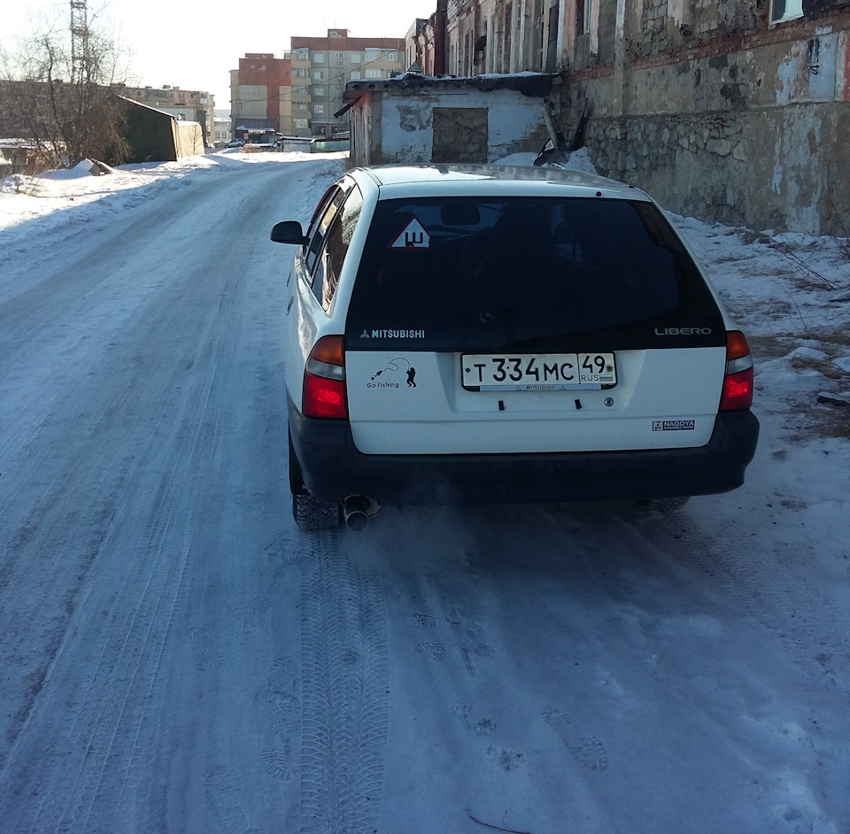 Помыл машину зимой :))) — Mitsubishi Libero, 1,6 л, 2000 года | фотография  | DRIVE2