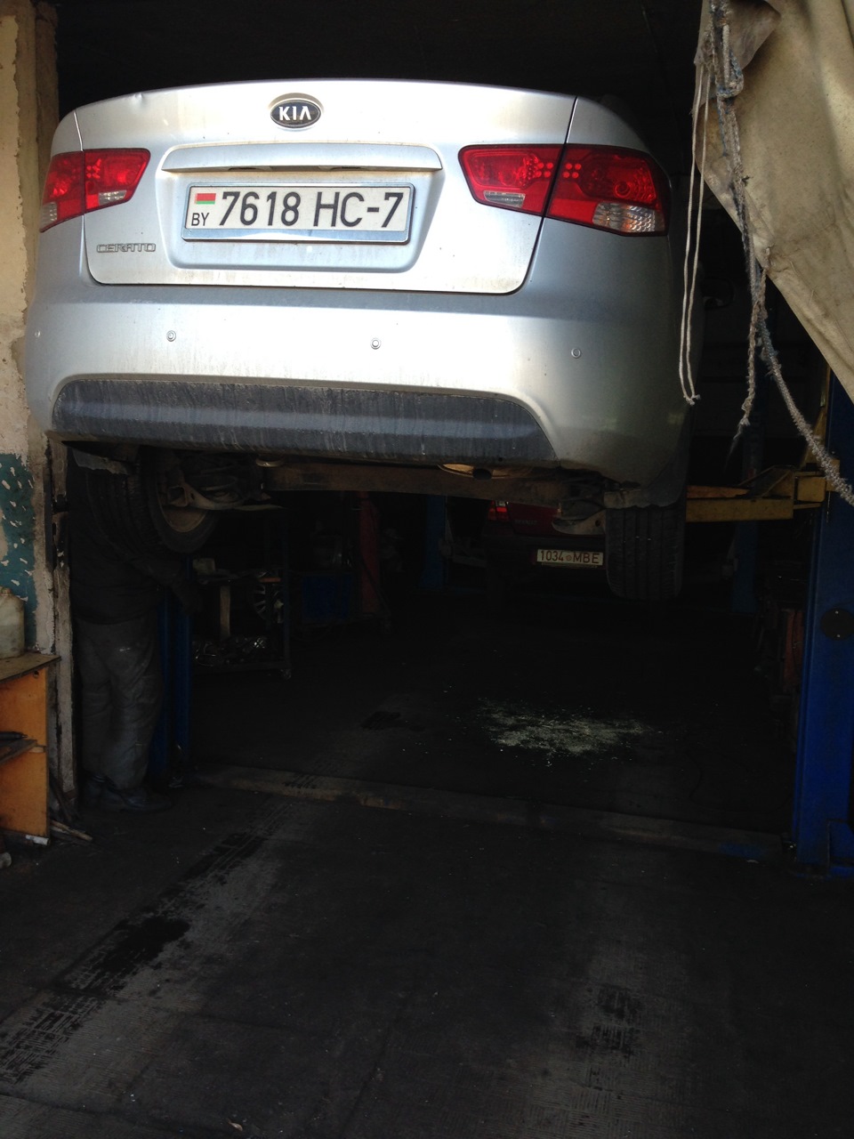 И так исправляем стуки в передней подвески — KIA Cerato (2G), 1,6 л ...