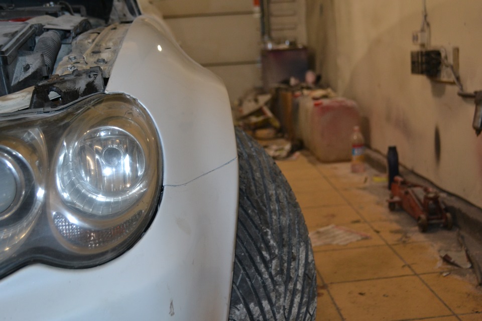 увеличение арок — Toyota Mark X (GRX120), 3 л, 2005 года | тюнинг | DRIVE2