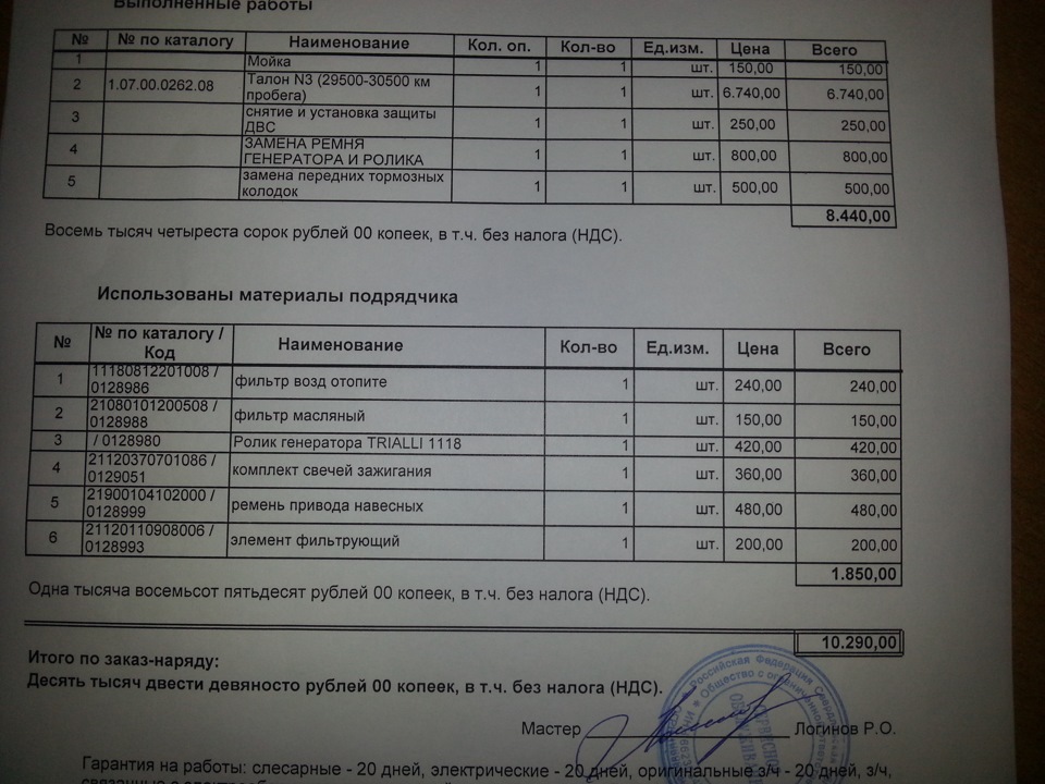 ТО-3. — Lada Гранта (1G), 1,6 л, 2013 года | плановое ТО | DRIVE2