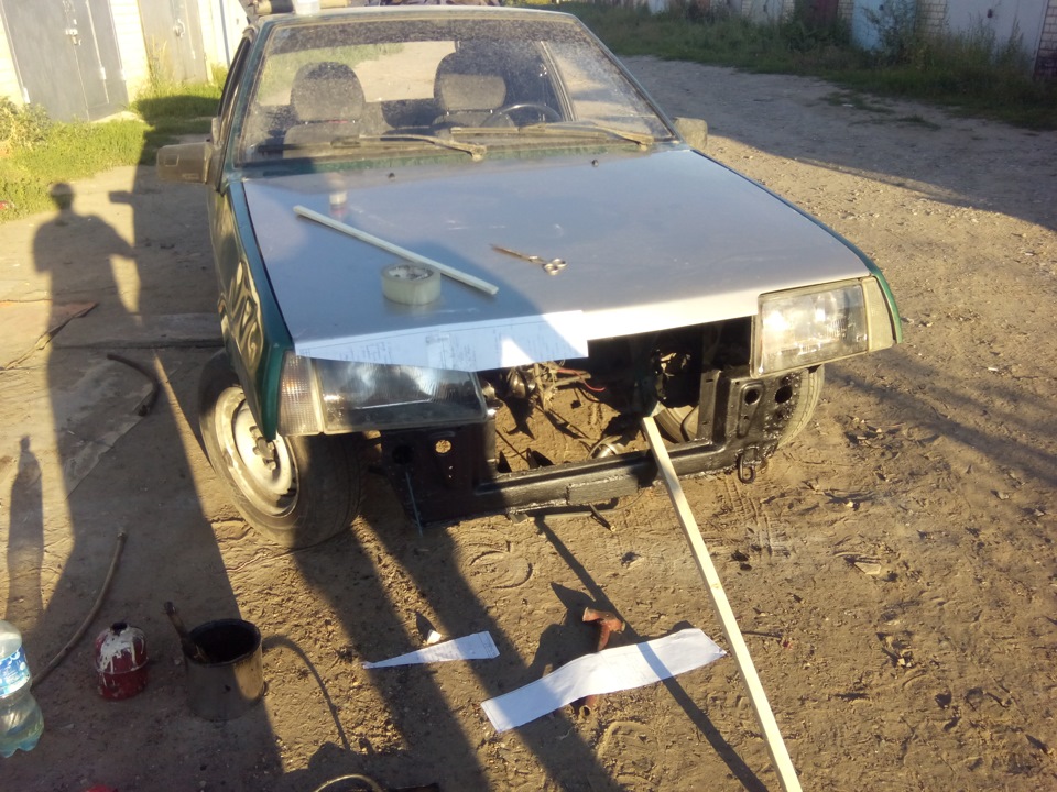 Злой капот =) — Lada 21093i, 1,5 л, 1997 года | кузовной ремонт | DRIVE2