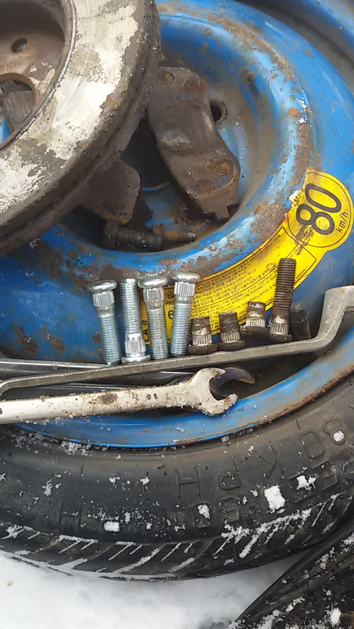 Замена шпилек колеса — Chevrolet Lacetti SW, 1,6 л, 2007 года | своими ...