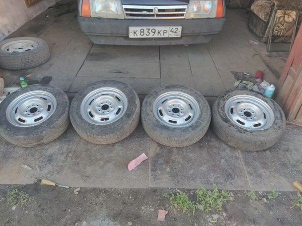2' Красим штампы — Lada 21099, 1,5 л, 2000 года | колёсные диски | DRIVE2