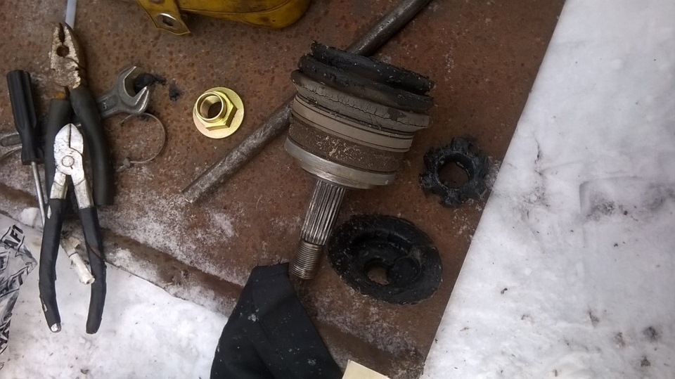 Поменял наружную гранату — Lada 2109, 1,6 л, 1996 года | своими руками ...