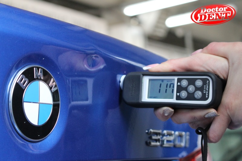 BMW 3 (F30) — вмятина на багажнике — DoctorDent.by на DRIVE2