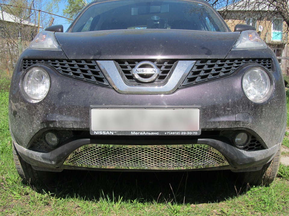 защита бампера передняя nissan juke 2012