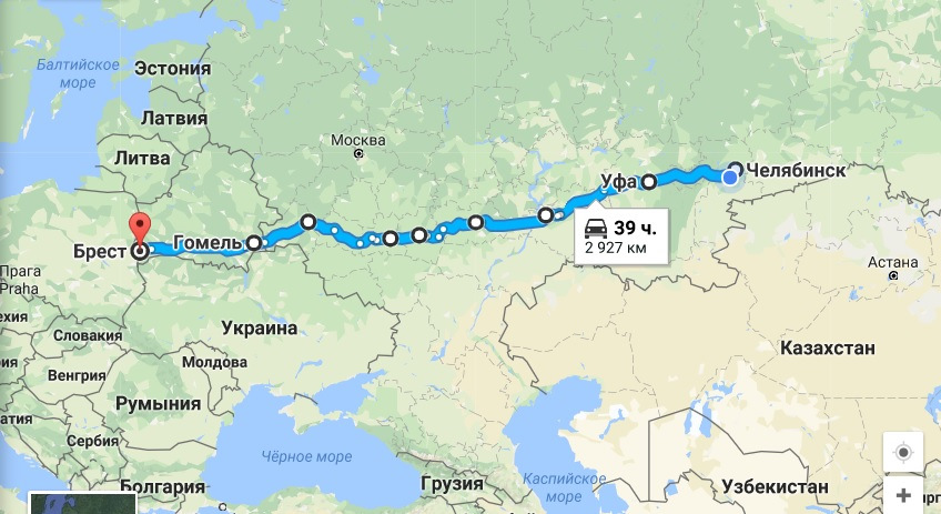 Карта от москвы до челябинска на поезде