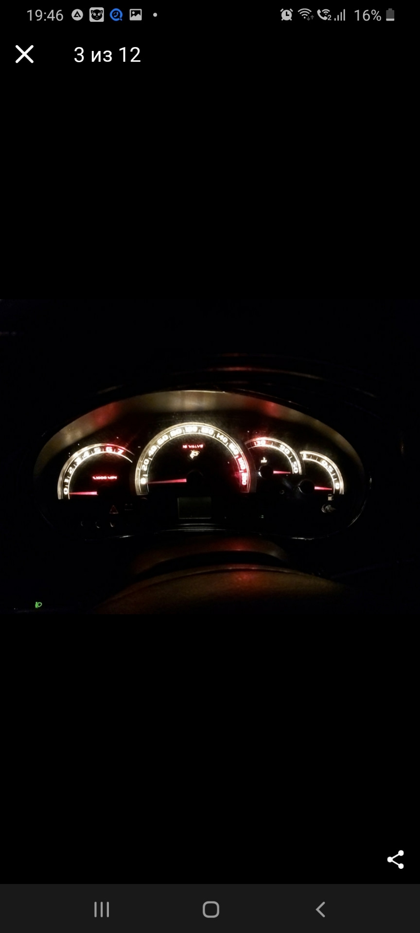 Переделка Пересвет панели щитка приборов Калина 1 — Lada Калина седан ...