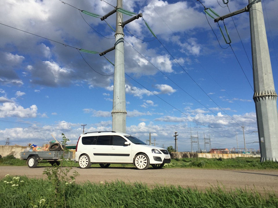 Пришло время уделить внимание прицепу. — Lada Ларгус, 1,6 л, 2014 года ...