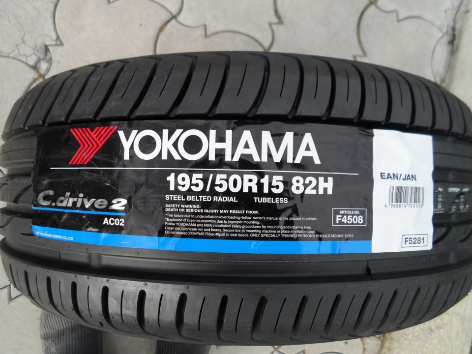 yokohama c.drive2 ac02 — FIAT Punto II, 1,2 л, 2001 года | шины | DRIVE2