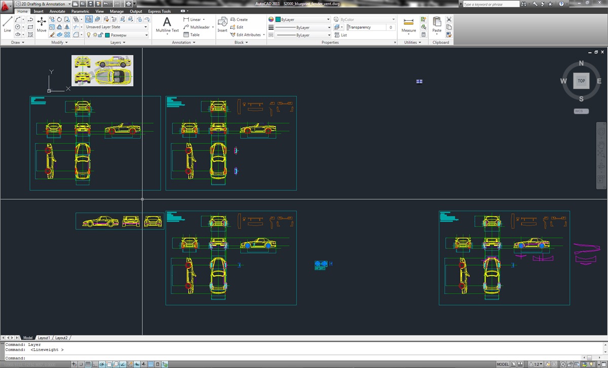 AutoCAD — Honda S2000, 2 л, 2000 года | тюнинг | DRIVE2