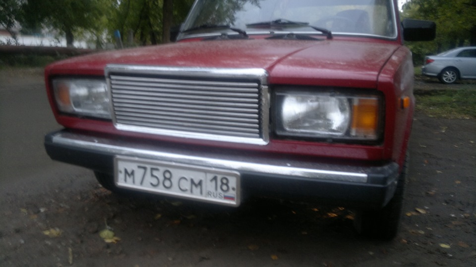 Небольшой фотосет с новой решеткой. — Lada 21074, 1,7 л, 2007 года ...