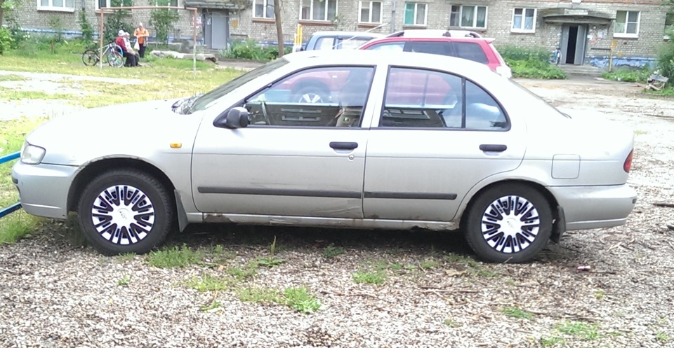 Замена колес. — Nissan Almera I (N15), 1,6 л, 1998 года | колёсные ...