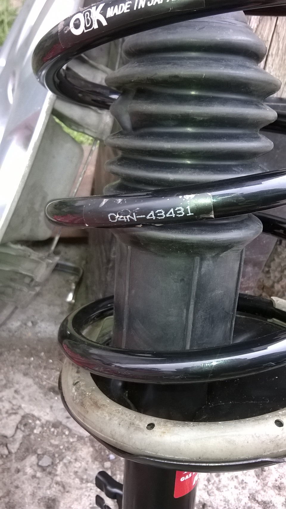 Замена стоек на KYB вкруг, пружины OBK вкруг. — Nissan Sunny (B15), 1,5 ...