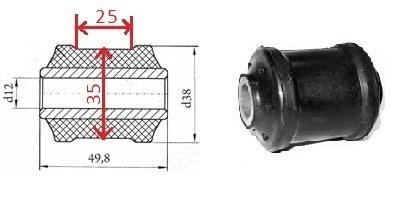 Размер сайлентблока амортизатора ваз. Сайлентблок реактивной тяги ВАЗ 2107. Сайлентблок ВАЗ 2101 чертеж. Втулка реактивной тяги ВАЗ 2107.