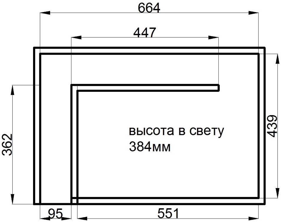 Расчет короба 3д