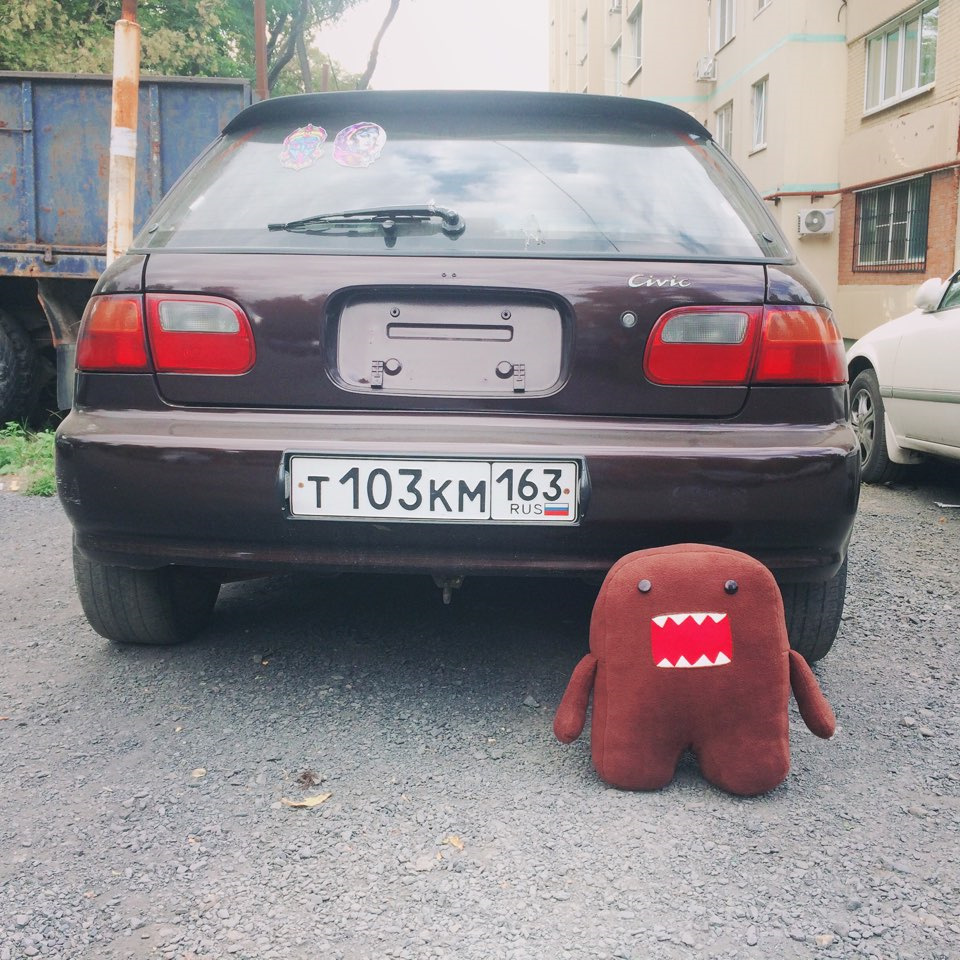 Домокун и ежик — Honda Civic Hatchback (5G), 1,3 л, 1993 года | просто ...