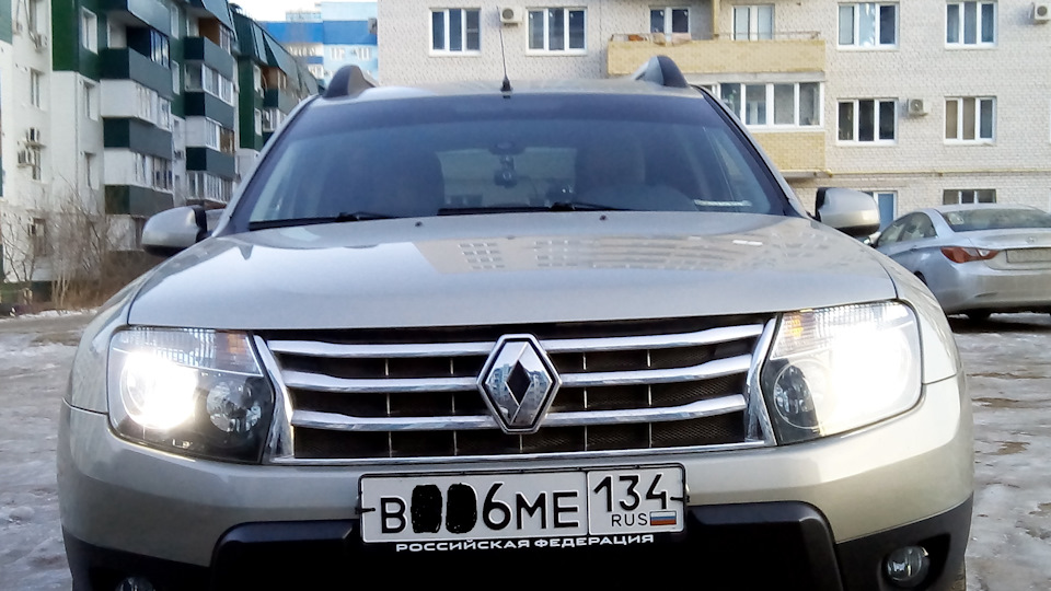 Светодиоды в габариты как ДХО — Renault Duster (1G), 2 л, 2014 года ...