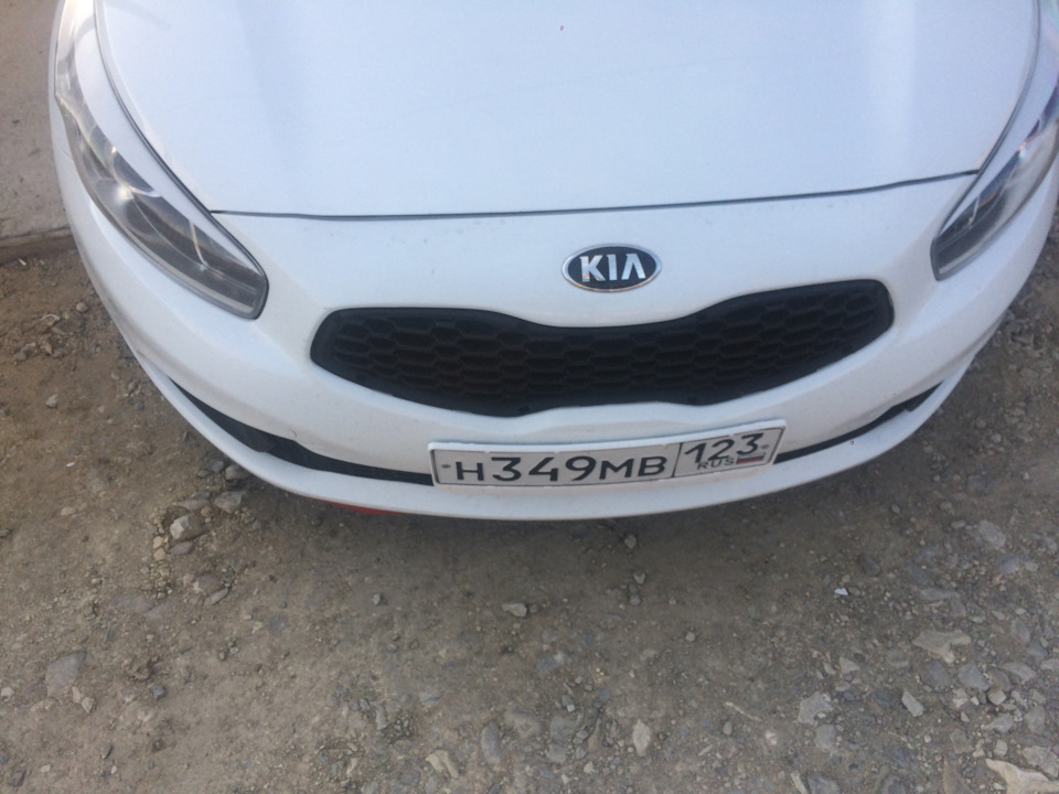 Эмблема КИА — KIA Ceed (2G), 1,4 л, 2013 года | прикол | DRIVE2