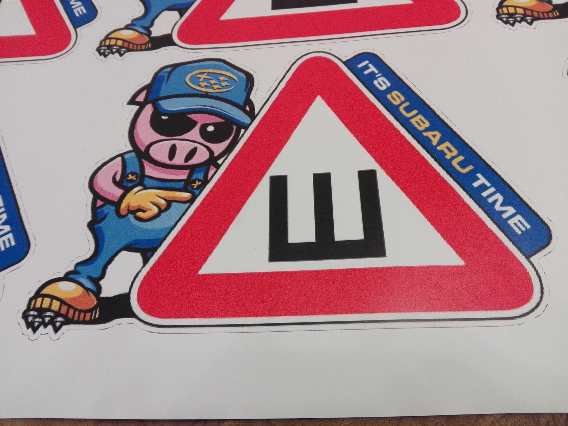 Правильная наклейка "Ш" — Subaru Impreza (GD, GG), 2 л, 2006 года ...