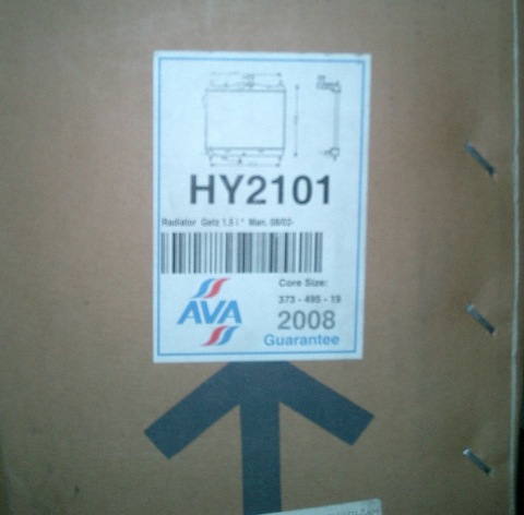 HY2101 РАДИАТОР ДВС AVA | Запчасти на DRIVE2