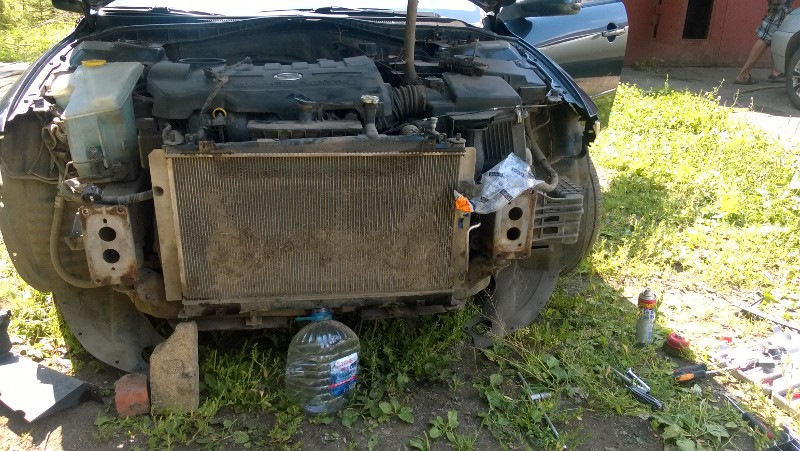 радиатор кондиционера — Mazda 6 (1G) GG, 1,8 л, 2005 года | запчасти ...