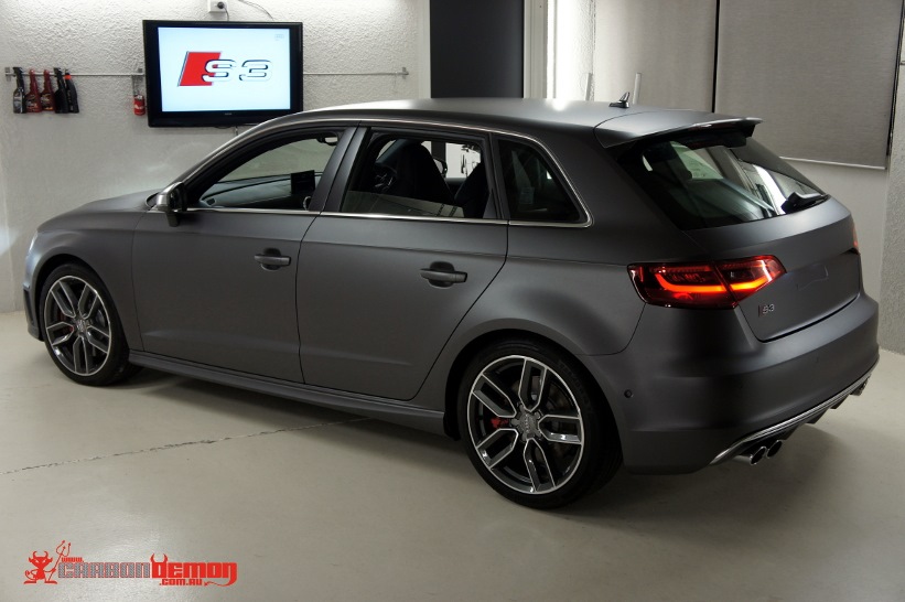 Satin Black Metallic Audi a6